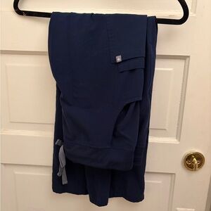 Figs Kade pants scrubs navy blue